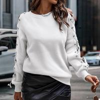 Polyester Vrouwen Sweatshirts Solide meer kleuren naar keuze stuk