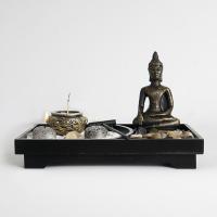 Resina Adorno de caja de arena Zen, tallado,  trozo