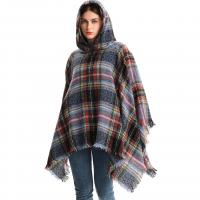 Polyester With Siamese Cap Shawl thermal Tie-dye plaid PC