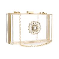 Acrylic Clutch Bag with chain transparent PC