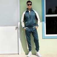 Polyester Men Casual Set & two piece Long Trousers & coat Set