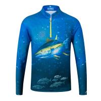 Polyester Slim & Quick Dry & Plus Size Men Long Sleeve T-shirt & breathable printed PC