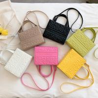 PU Leather Handbag embossing & soft surface & attached with hanging strap PC
