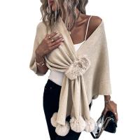 Polyester Cloak Shawl mid-long style & thermal Tie-dye Solid PC