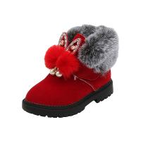 Suede Children Snow Boots fleece & anti-skidding & thermal Pair