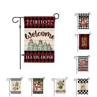 Linen Christmas Flag for home decoration & christmas design printed Bag