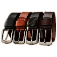 PU Leather Fashion Belt adjustable Zinc Alloy plain dyed Solid :120cm PC