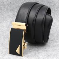 PU Leather Fashion Belt & adjustable Zinc Alloy plain dyed Solid black :115cm PC