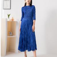 Polyester One-piece Dress irregular & large hem design geometric : PC