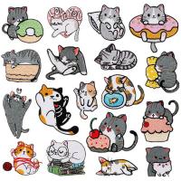 Polyester Embroidered Patch Cats mixed colors PC
