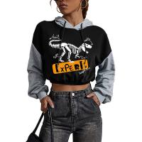 Polyester Waist-controlled & Crop Top Women Sweatshirts printed Cartoon PC