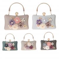 Polyester Handbag with chain floral PC