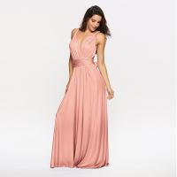Polyester Long Evening Dress backless Solid PC