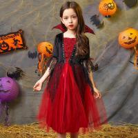 Gauze Children Vampire Costume Halloween Design & for girl red PC