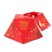 Cartulina Caja de dulces de Navidad, patrón diferente para la elección, más colores para elegir, 30PCs/Bolso,  Bolso