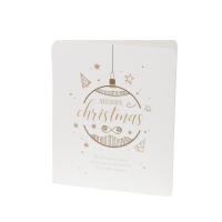 Cardboard Creative DIY Greeting Cards christmas design gold foil print Bag