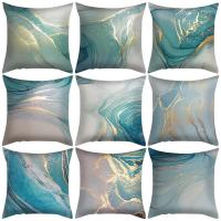 Polyester Peach Skin Throw Pillow Covers without pillow inner printed geometric PC