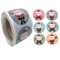Pressure-Sensitive Adhesive Adhesive & Creative Decorative Sticker christmas design Santa Claus multi-colored Lot