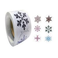 Pressure-Sensitive Adhesive Adhesive & Creative Decorative Sticker christmas design snowflake pattern mixed colors Lot