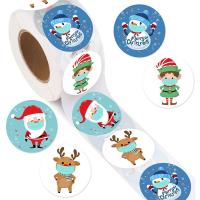 Pressure-Sensitive Adhesive Adhesive & Creative Decorative Sticker christmas design mixed pattern multi-colored Lot