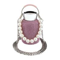 201 Stainless Steel & 304 Stainless Steel Vacuum Bottle portable & with rhinestone PC