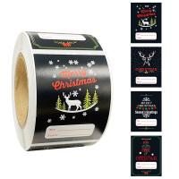 Pressure-Sensitive Adhesive Adhesive & Creative Decorative Sticker christmas design black Lot