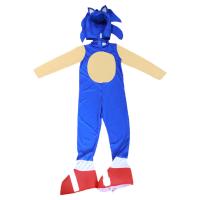 Polyester Children Cartoon Characters Costume hood & shoe cover & glove & teddy plain dyed Set