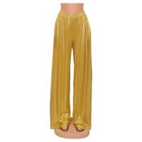 Spandex & Polyester Wide Leg Trousers & loose Solid PC