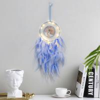 Copper Wire & Feather & Iron & Plastic Dream Catcher Hanging Ornaments for home decoration handmade PC