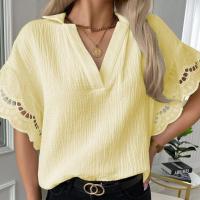 Polyester Vrouwen Five Point Sleeve Blouses Lappendeken Solide meer kleuren naar keuze stuk