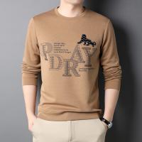 Polyester Plus Size Men Long Sleeve T-shirt printed letter PC
