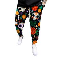 Polyester Plus Size Men Casual Pants & loose printed PC
