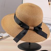 Straw Sun Protection Straw Hat for girl & sun protection weave Solid PC