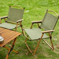 ブナ材 & 鋼管 & オックスフォード 屋外折りたたみ椅子 選択のためのより多くの色 一つ