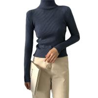 Polyester Slim Women Sweater thermal knitted Solid : PC
