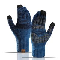Acrylic & Spandex Men Gloves can touch screen & fleece & anti-skidding & thermal knitted PC