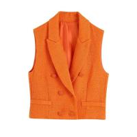 Polyester Women Vest slimming  patchwork Solid PC