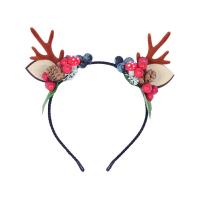 Cloth & Plastic Hair Band with LED lights & christmas design handmade antler pattern PC