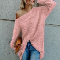 Acetate Fiber Women Sweater & loose patchwork Solid PC