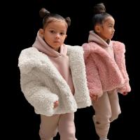 Artificial Fur Plus Size Girl Coat & thermal Solid PC
