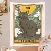 Fashion Wall Hanging Cat Kawaii Creative Tapestry Home Decor for Living Room Bedroom Dorm 