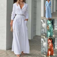 Polyester Vrouwen Casual Set Lange broek & Boven Solide meer kleuren naar keuze Instellen