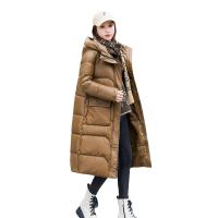 Polyester Women Parkas mid-long style & loose & thermal & with pocket Solid PC