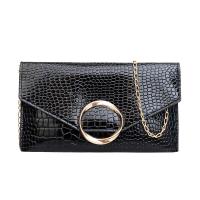 PU Leather Clutch Bag with chain & soft surface PC
