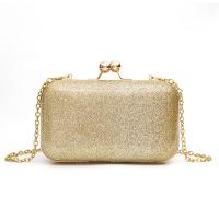 PU Leather hard-surface Clutch Bag with chain PC