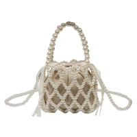 Acrylic Handbag soft surface & attached with hanging strap Solid white PC