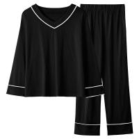 Cotton Plus Size Women Pajama Set & loose Pants & top Set