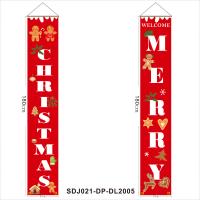 Polyester Creative Christmas Flag Wall Hanging & christmas design Set