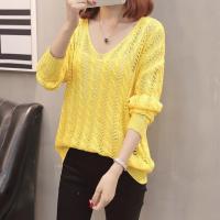 Polyester Women Sweater loose Solid : PC