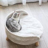 Wooden & Wool Pet Bed & thermal white PC